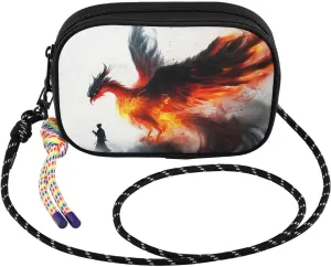 Phoenix Flame Watercolor Small Crossbody Bags for Women Cell Phone Purses Women's Shoulder Handbag Wallet Purse