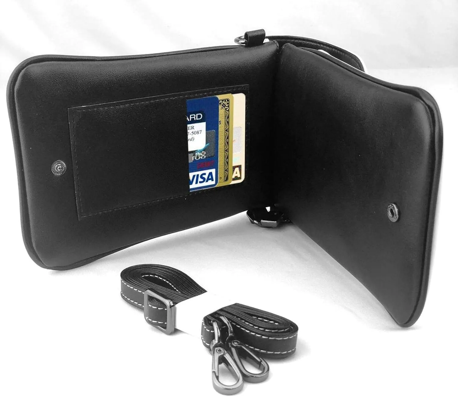 Phone Riding Multifunctional Abstract Aesthetic Swirl Wave Trippy Art Crossbody Bag - for 6 Inch Cell Phones with Removable Shoulder Strap, Totebag Wristlet Convertible Cross Body Bag