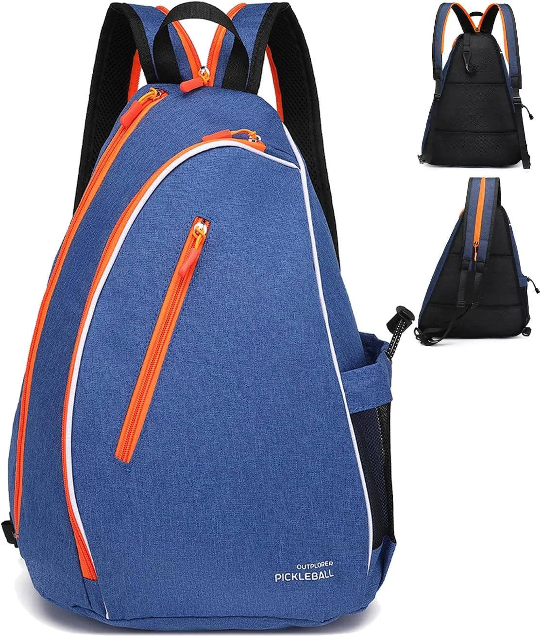 Pickleball Bags for Men Women Pickleball Paddle Bag Sports Pickleball Bag Adjustable Sling Bag with Fence Hook Crossbody Backpack Fits to the Courts