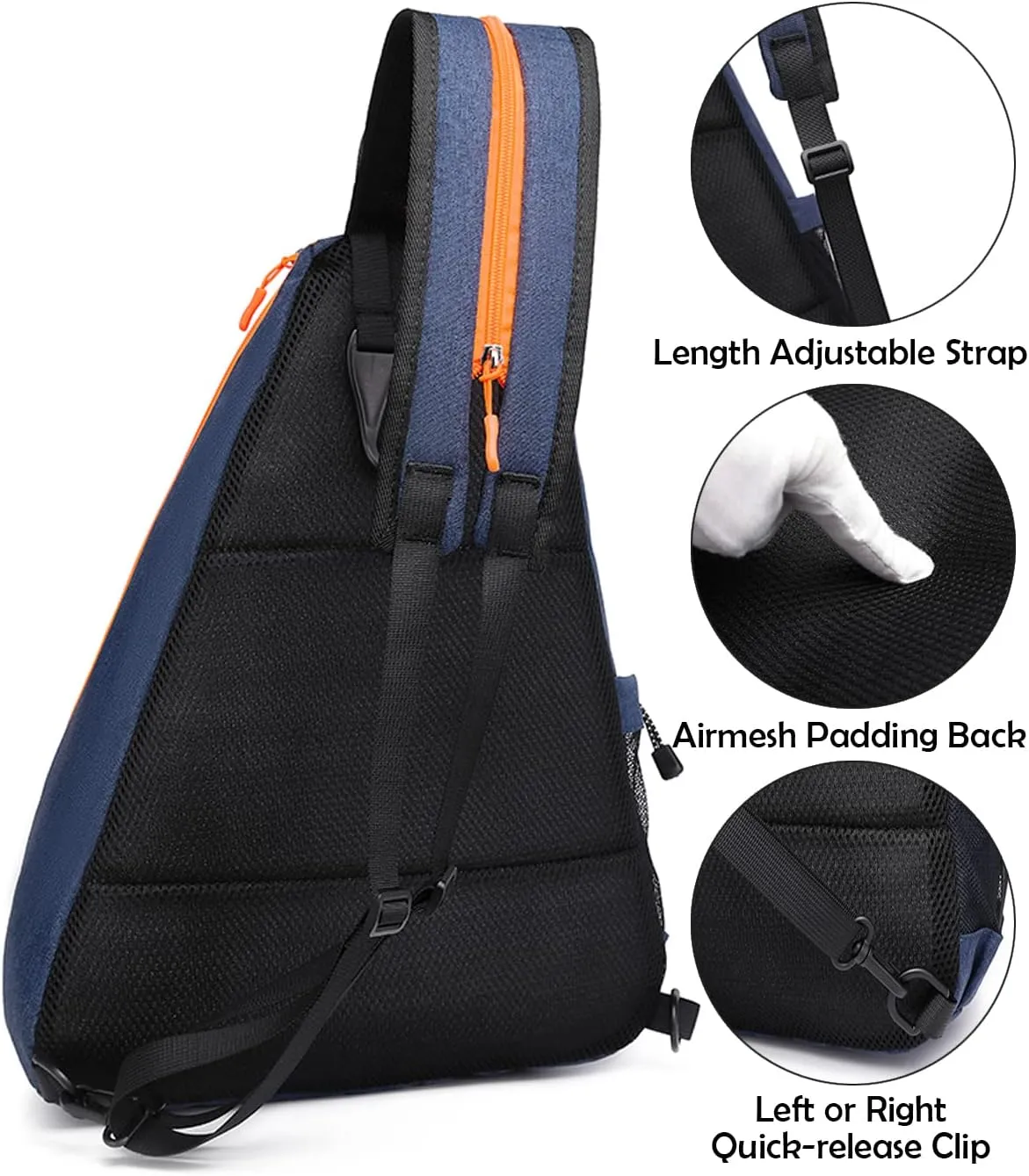 Pickleball Bags for Men Women Pickleball Paddle Bag Sports Pickleball Bag Adjustable Sling Bag with Fence Hook Crossbody Backpack Fits to the Courts