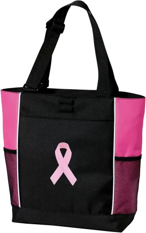 Pink Ribbon Tote Bag Ladies Pink Ribbon Totes