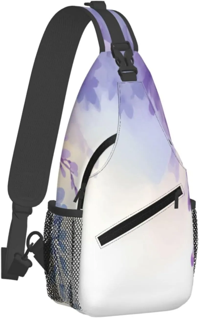 Pink Starfish Men's And Women's Small Crossbody Bags Chest Bags Daily Bags Are Suitable For Outdoor Hiking Trips