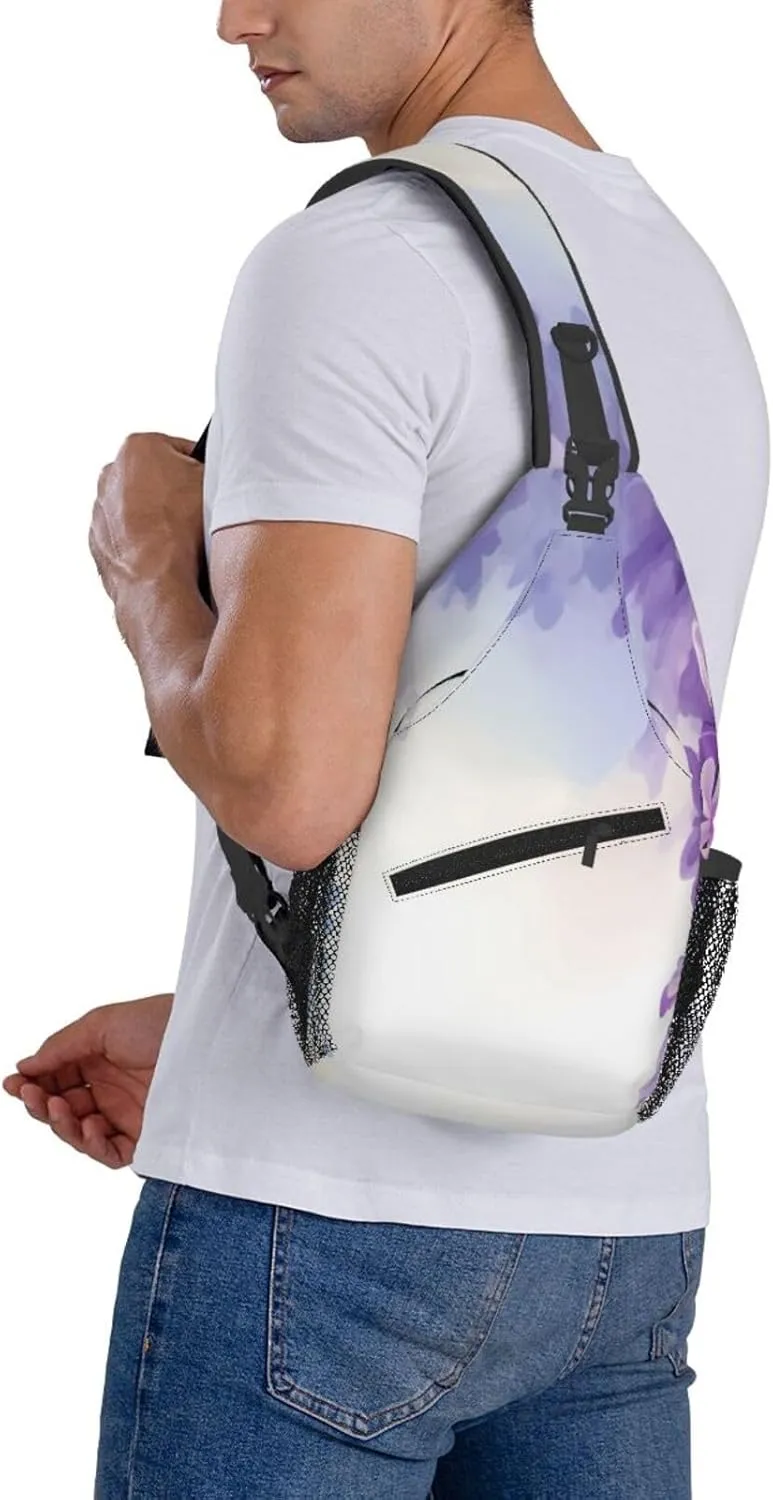 Pink Starfish Men's And Women's Small Crossbody Bags Chest Bags Daily Bags Are Suitable For Outdoor Hiking Trips