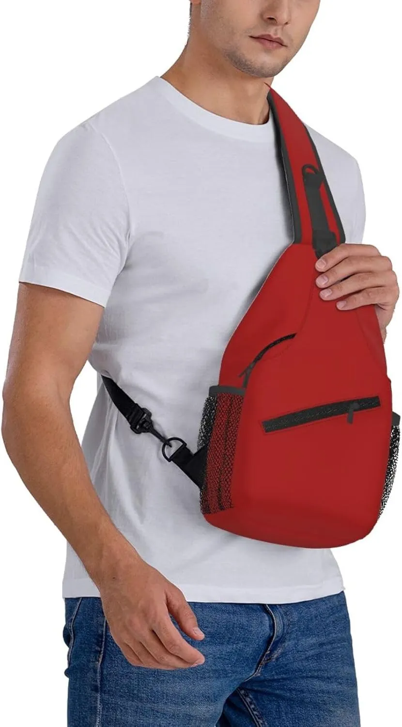 Pink Starfish Men's And Women's Small Crossbody Bags Chest Bags Daily Bags Are Suitable For Outdoor Hiking Trips