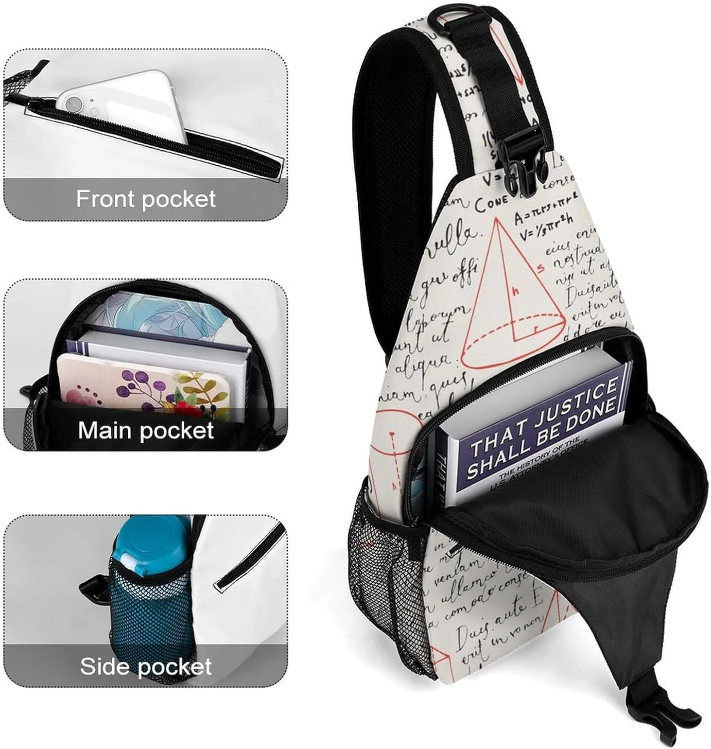 Pirate Skulls Versatile And Convenient Multipurpose Crossbody Bag - Perfect for Travel And Hiking