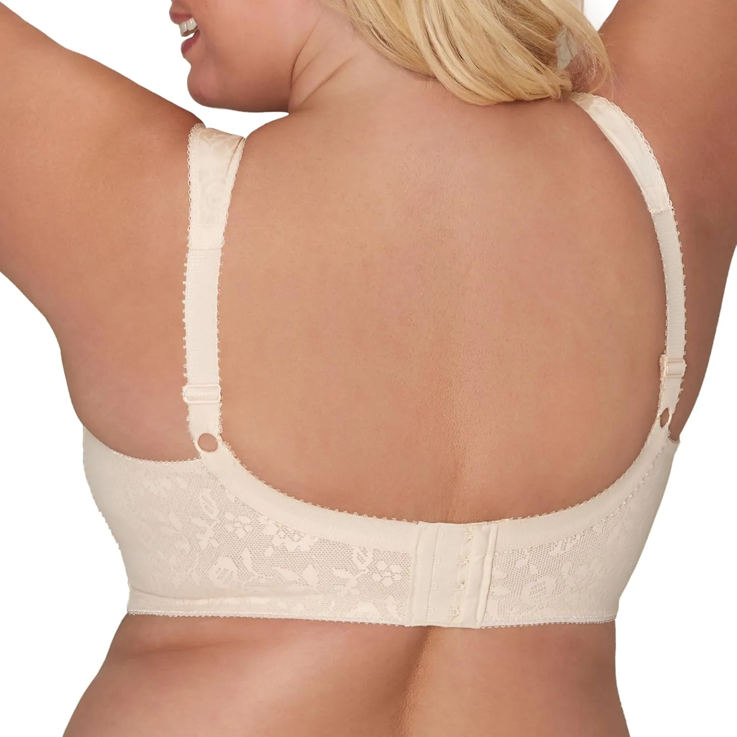 Playtex Women's Wireless Bra, 18 Hour Plus-Size Bras Available, Full Coverage, Smoothing, 4693, Single or 2-Pack