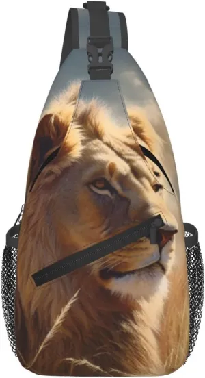 Prairie Lion Sling Bag Waterproof Lightweight Crossbody Shoulder Backpack Chest Bags Travel Hiking Casual Daypack For Women Men