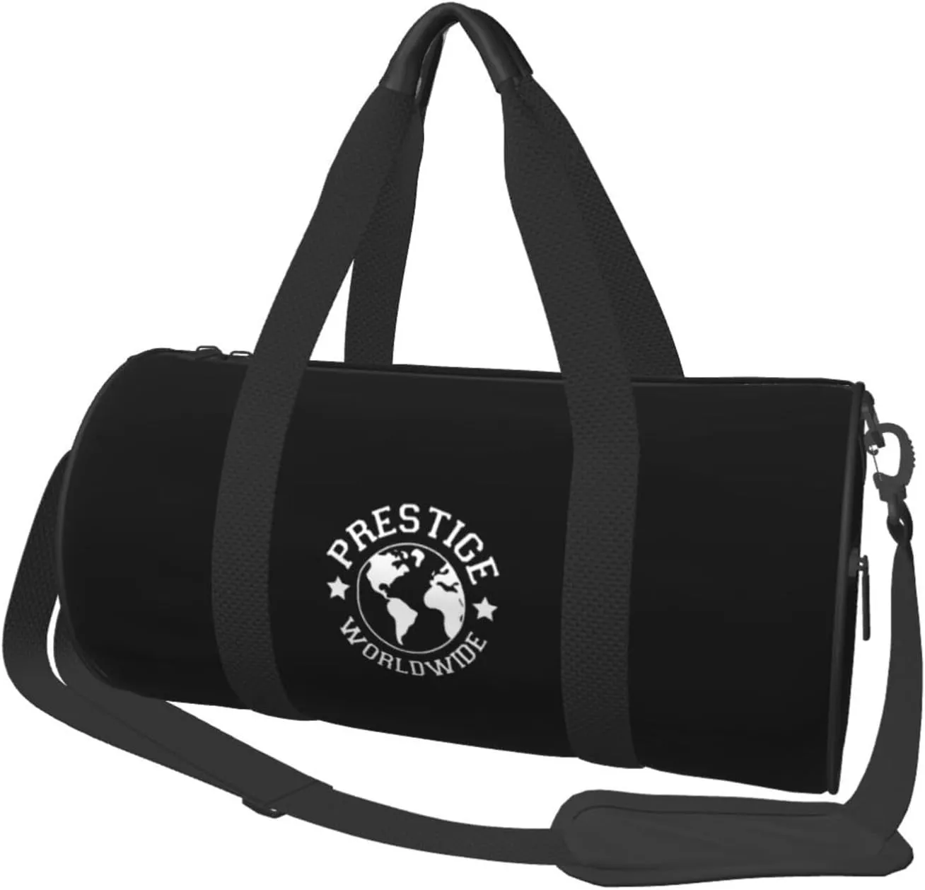 Prestige Worldwide Convertible Garment Bag with Shoulder Strap, Carry on Garment Duffel Bag for Men Women - Rolling Foldable for Travel Luggage Bags (Black)