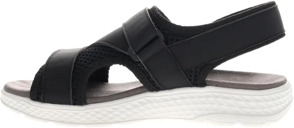 Propet Womens Travelactiv Sport Sling Back Strappy Casual Sandals Casual Low Heel 1-2" - Black