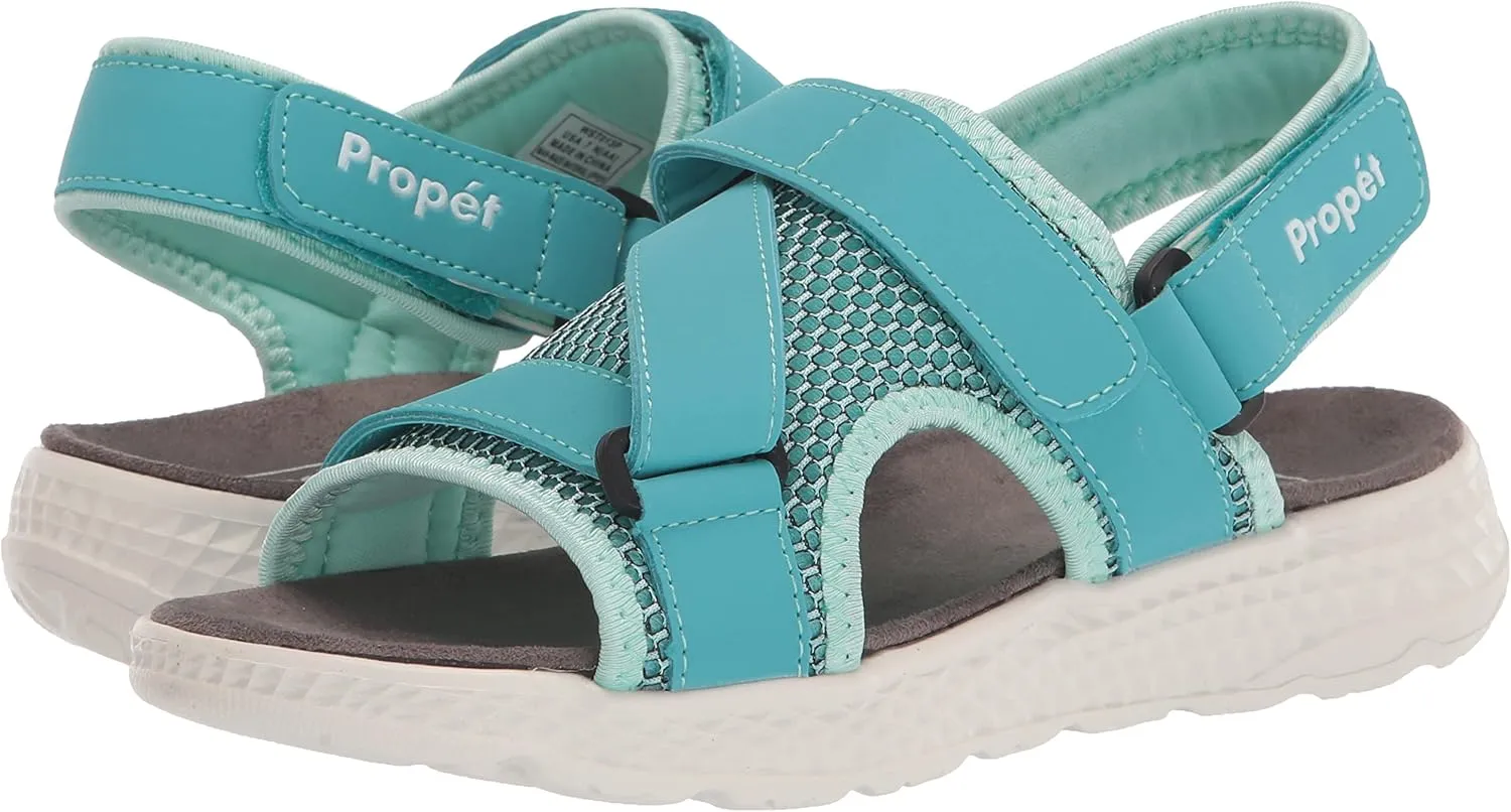 Propet Womens Travelactiv Sport Sling Back Strappy Casual Sandals Casual Low Heel 1-2" - Black