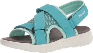 Propet Womens Travelactiv Sport Sling Back Strappy Casual Sandals Casual Low Heel 1-2" - Black