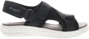Propet Womens Travelactiv Sport Sling Back Strappy Casual Sandals Casual Low Heel 1-2" - Black