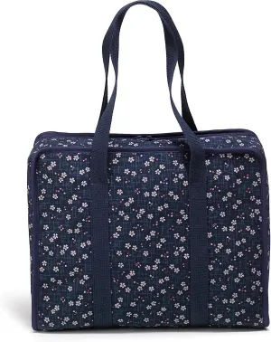 Prym Purpose, Navy Floral Project Organizer Bag, Blue