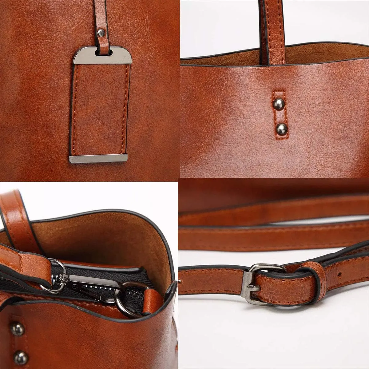 PU Leather Shoulder Bag Work Totes for Women Purse Handbag