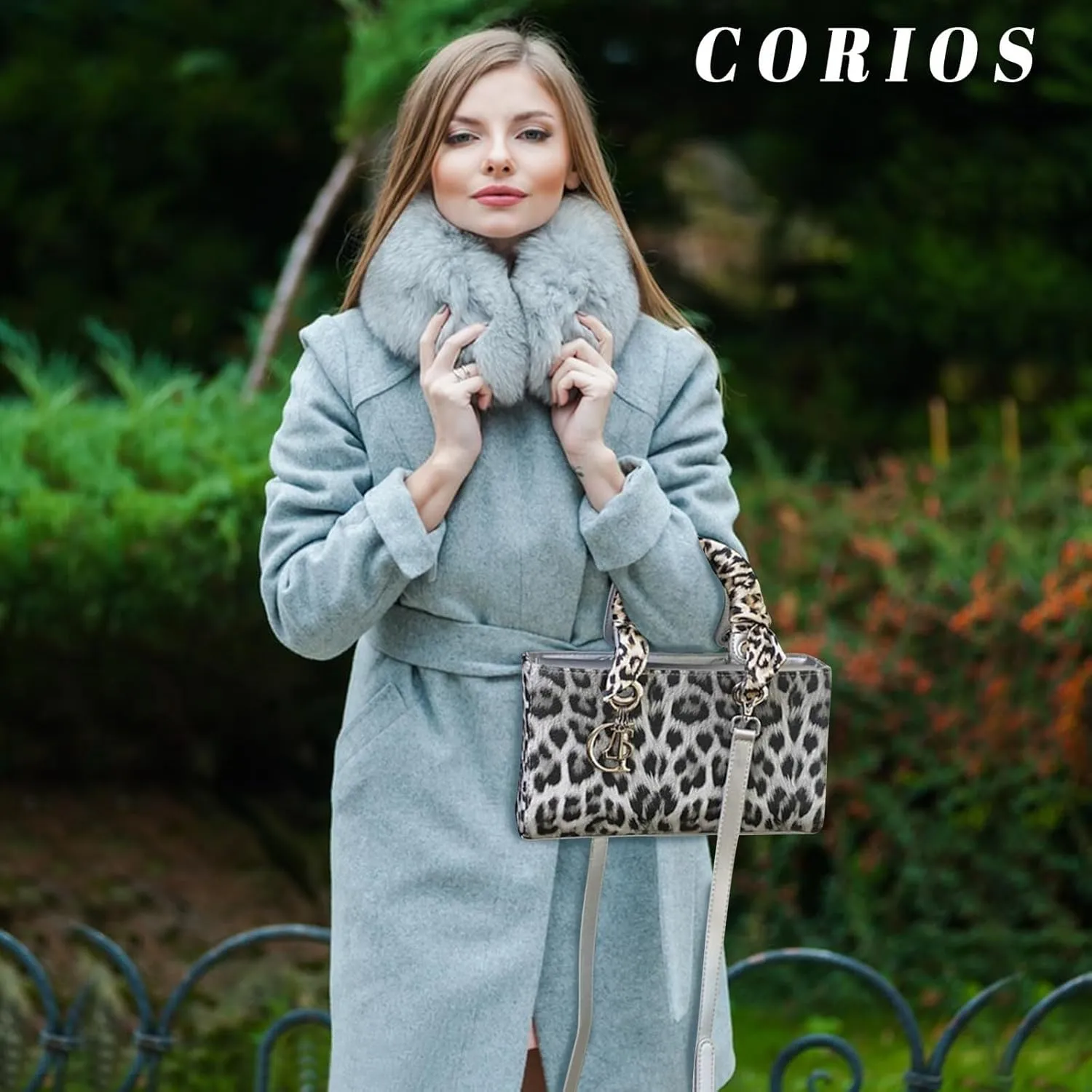 PU Leather Shoulder Handbag for Women Fashion Messenger Satchel Elegant Hobo Top Leopard Print Crossbody Bag