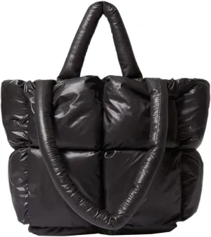Puffer Tote Bag for Women Quilted Puffy Handbag Light Winter Down Cotton Padded Shoulder Bag Down Padding Tote Bag