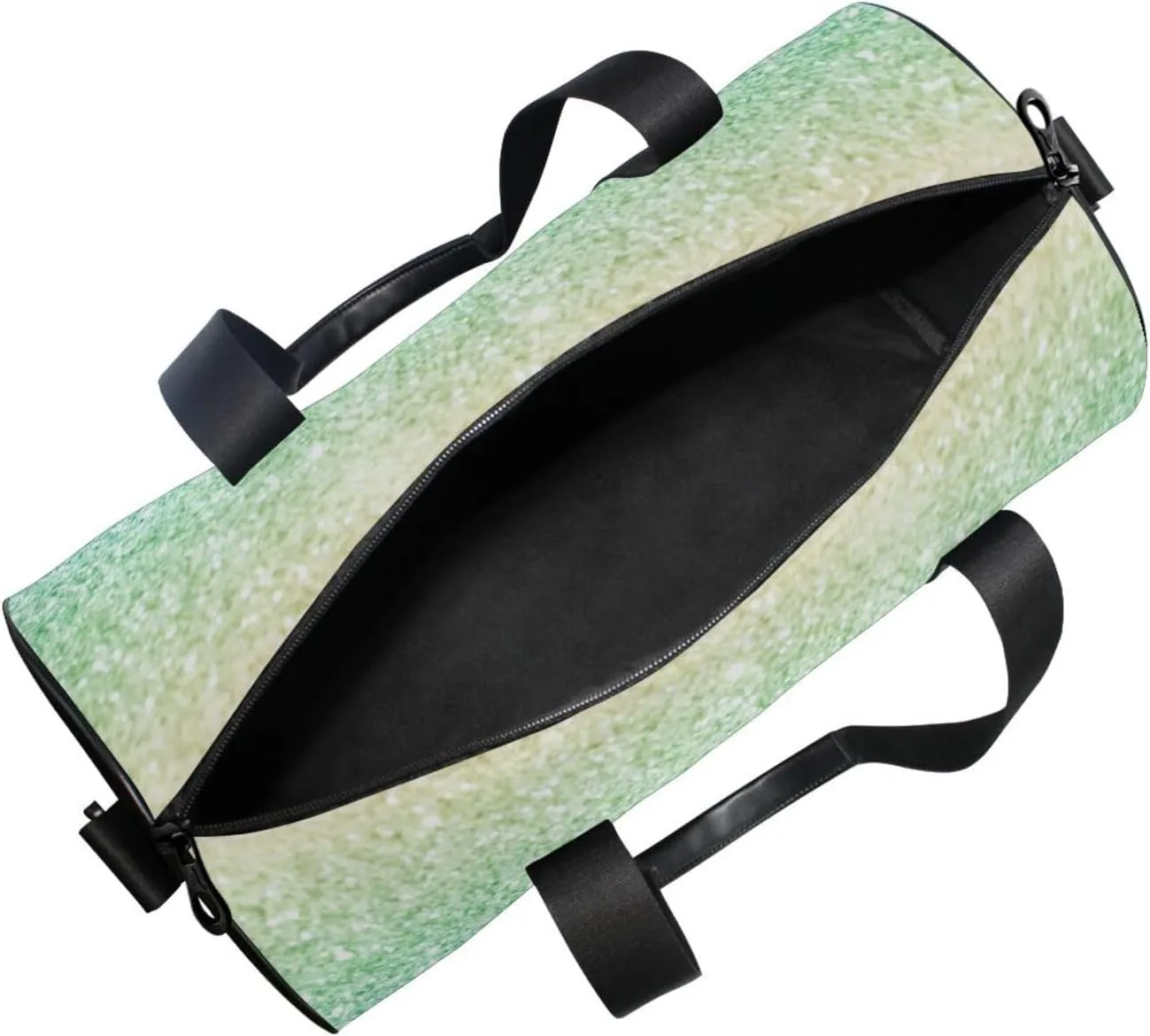 Rainbow Multi-colored Glitter and Glare Pattern Portable Gym Bag, Travel Bag, Luggage bag, Sports Bag, Toiletry Bag with Handles, Detachable Shoulder Strap 17.6 x 9 x 9 inch