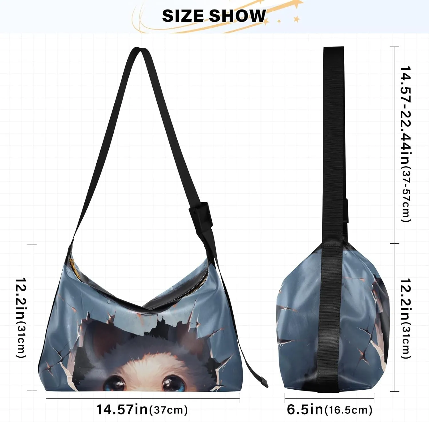 Red Crabs Corals Shells Shoulder Bag, Leather Hobo Handbags for Women, Vegan Leather Bag