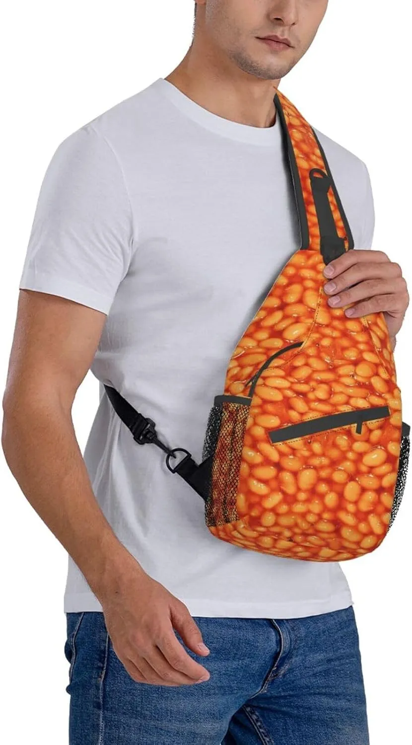 Red Spider Web Crossbody Backpack Chest Bag For Men Women Large Capacity Shoulder Sling Bag Cycling Travel Daypack