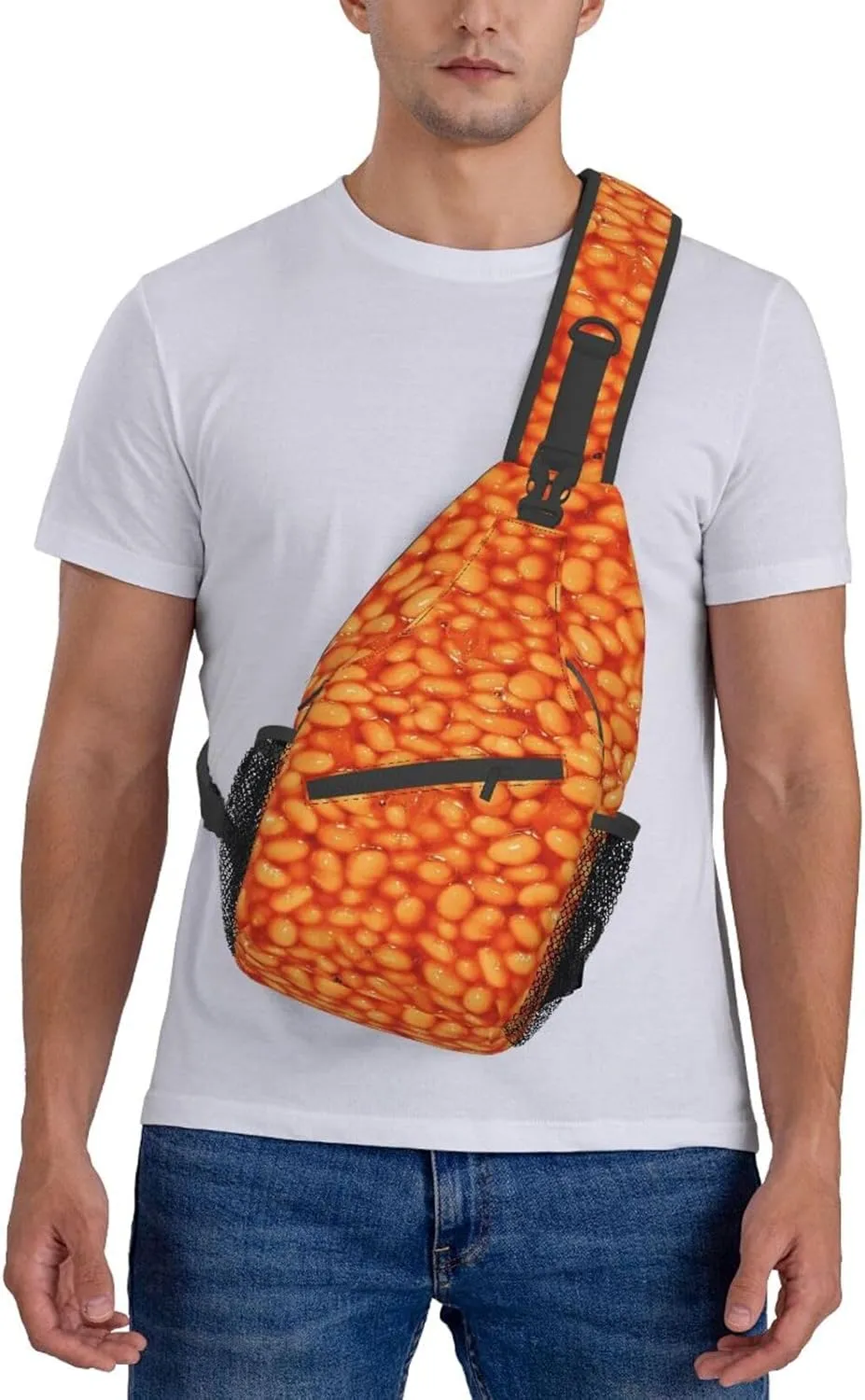 Red Spider Web Crossbody Backpack Chest Bag For Men Women Large Capacity Shoulder Sling Bag Cycling Travel Daypack