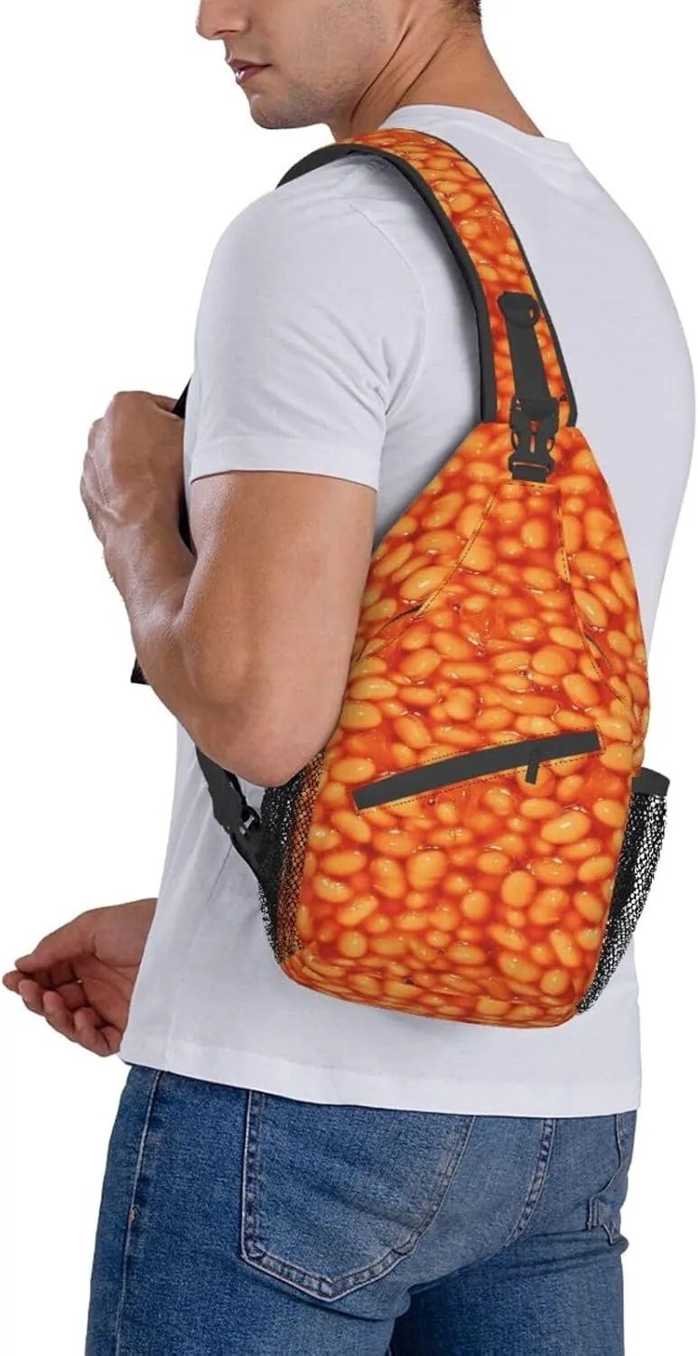 Red Spider Web Crossbody Backpack Chest Bag For Men Women Large Capacity Shoulder Sling Bag Cycling Travel Daypack