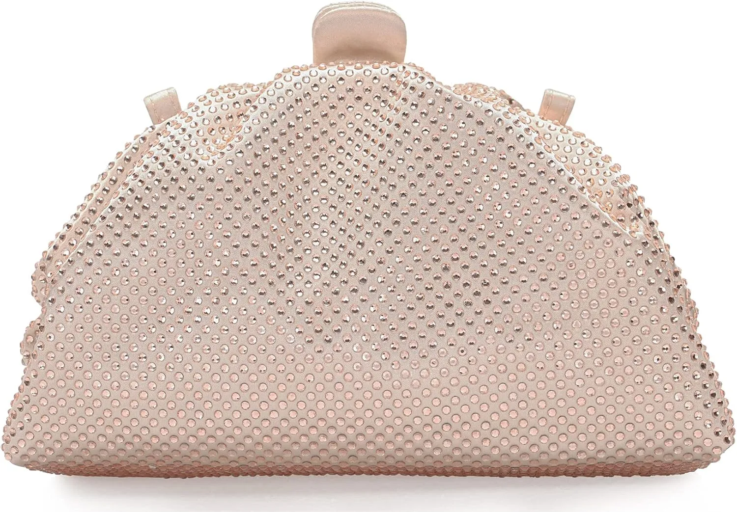 Rhinestone Purse Crystal Frame Clutch Bag Party Pleated Women Clutch Handbag