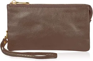 RIAH FASHION Convertible Faux Leather Wallet Purse Clutch - Mini Handbag Detachable Chain Crossbody Strap Phone Holder