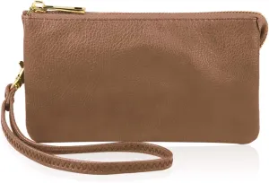 RIAH FASHION Convertible Faux Leather Wallet Purse Clutch - Mini Handbag Detachable Chain Crossbody Strap Phone Holder