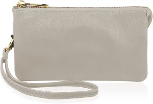 RIAH FASHION Convertible Faux Leather Wallet Purse Clutch - Mini Handbag Detachable Chain Crossbody Strap Phone Holder