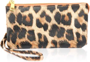 RIAH FASHION Convertible Faux Leather Wallet Purse Clutch - Mini Handbag Detachable Chain Crossbody Strap Phone Holder