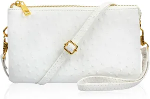 RIAH FASHION Convertible Vegan Leather Wallet Purse Clutch - Small Handbag Phone/Card Slots & Detachable Wristlet/Crossbody