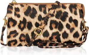 RIAH FASHION Convertible Vegan Leather Wallet Purse Clutch - Small Handbag Phone/Card Slots & Detachable Wristlet/Crossbody