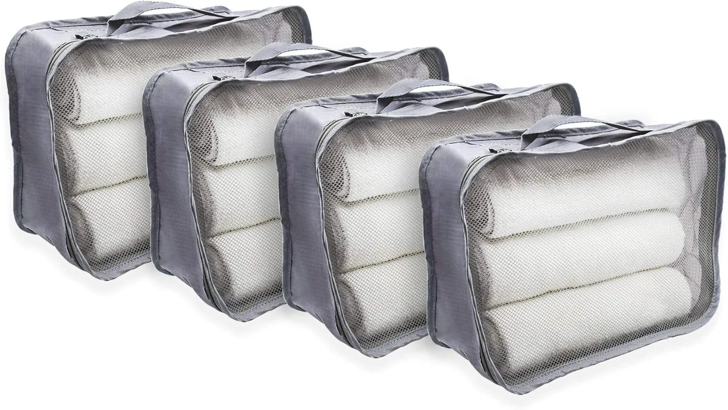 Rolling Nomad Multi-Purpose Packing Cubes, Travel Accesories, Essentials, Organizers, Lightweight, Breathable, Expandable Mesh, Sheet Compression Bags