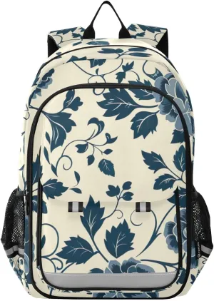Roses Flower Floral Pattern Print Backpack for Boys Middle-School Elementary Bookbags 20325248