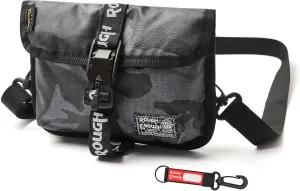 ROUGH ENOUGH Travel Purse Anti Theft Crossbody Bag Small Mini– 500D Cordura Camo with Adjustable Strap and Secure Compartments for Men, Hiking, Camping, Traveling