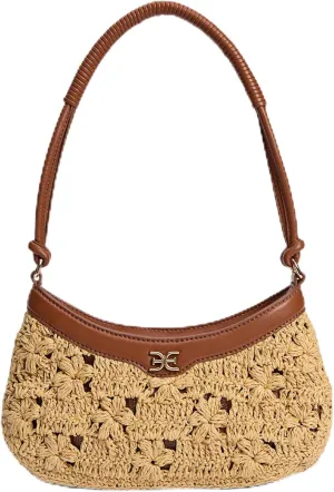 Sam Edelman Layla Floral Raffia Shoulder Bag