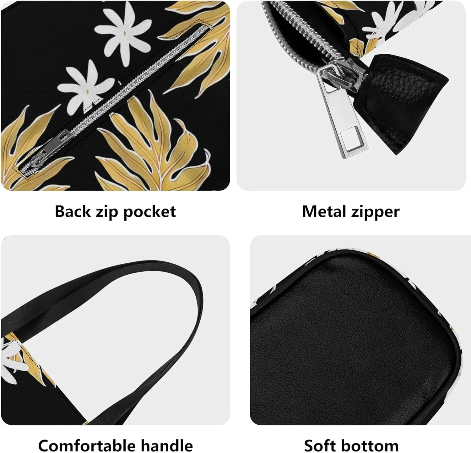 Samoan Tribal Floral Design Women'S Large Capacity Shoulder Bag Custom Polynesian Tote And Purse 2-Piece Set