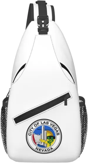 Seal Of Las Vegas, Nevada Crossbody Bags For Women Men Chest Backpack Gym Shoulder Bag Travel Outdoor Sports Casual Crossbody Bags