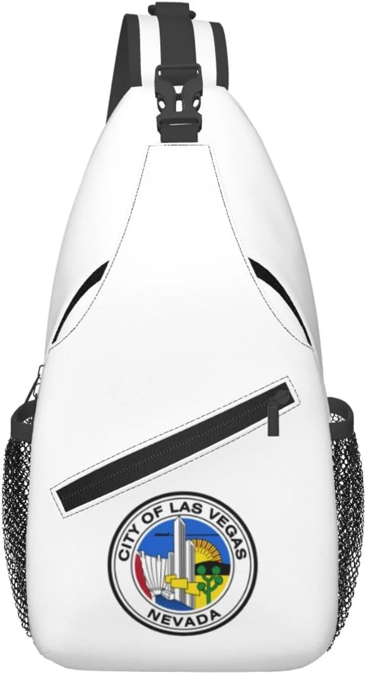Seal Of Las Vegas, Nevada Crossbody Bags For Women Men Chest Backpack Gym Shoulder Bag Travel Outdoor Sports Casual Crossbody Bags