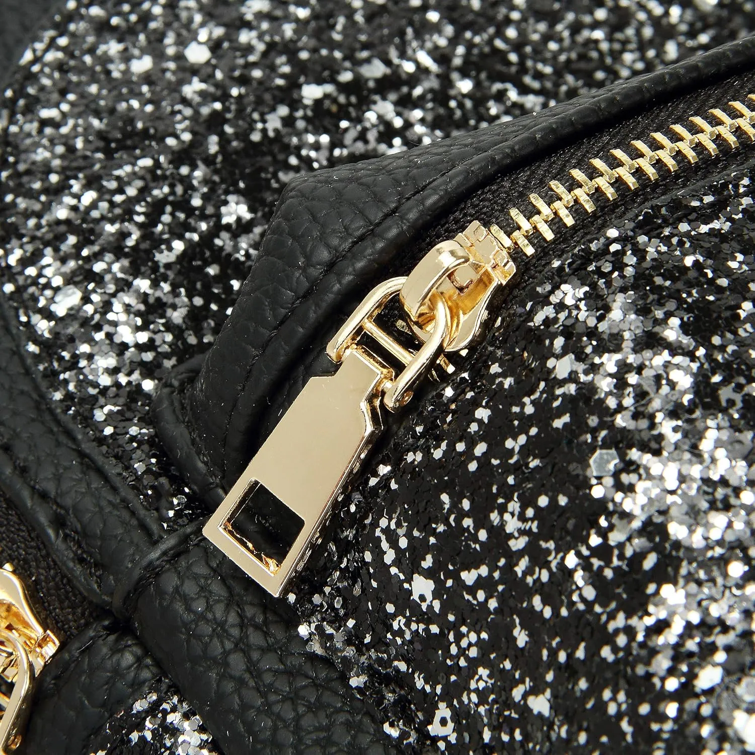 SEALINF Women Girl Bling Mini Backpack Convertible Shoulder Cross Bags Purse