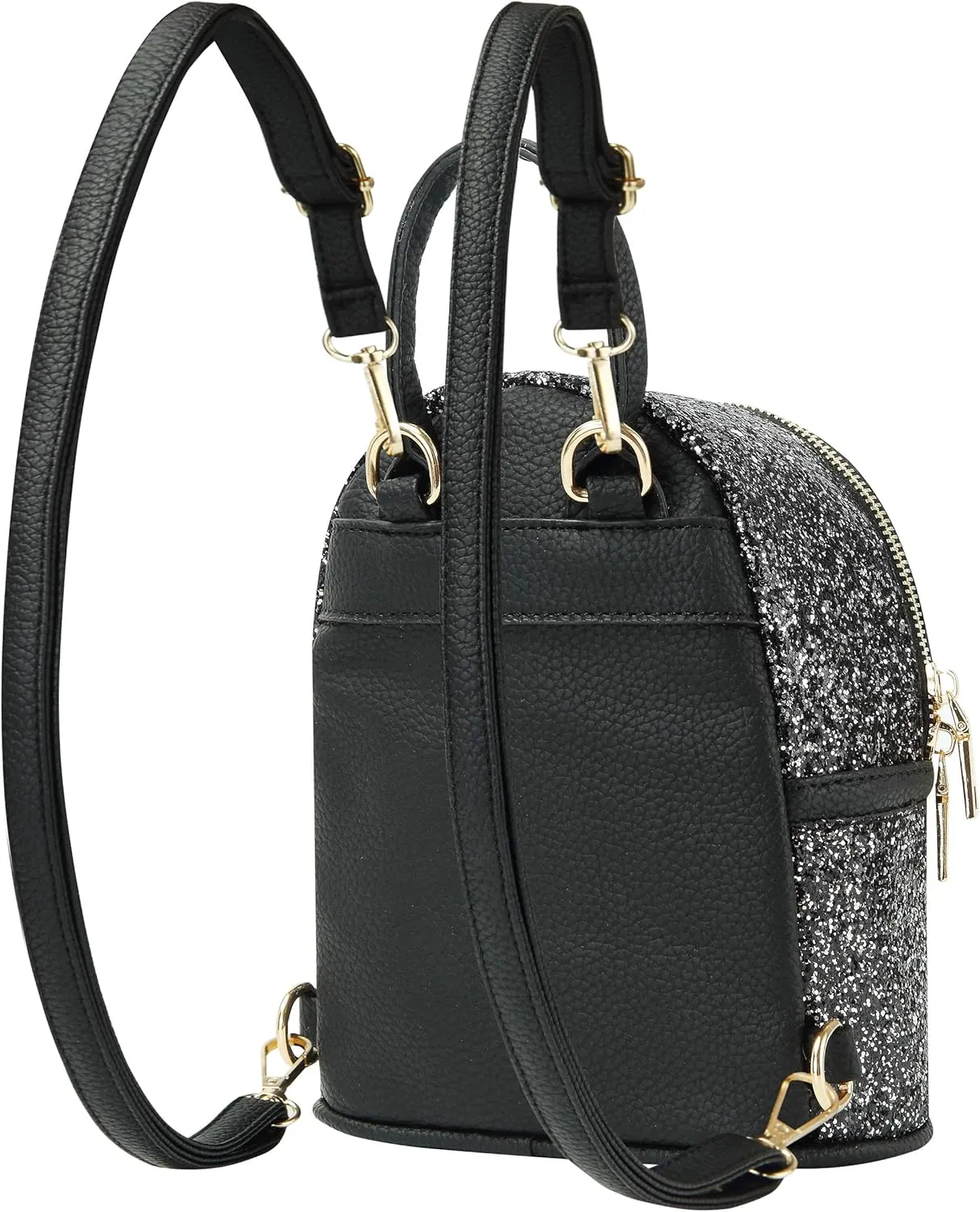 SEALINF Women Girl Bling Mini Backpack Convertible Shoulder Cross Bags Purse
