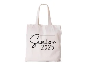 Senior 2025 Tote Bag, Graduation Gift Tote Bag for Class of 2025, Reusable Eco-friendly Senior Year Bag for Students
