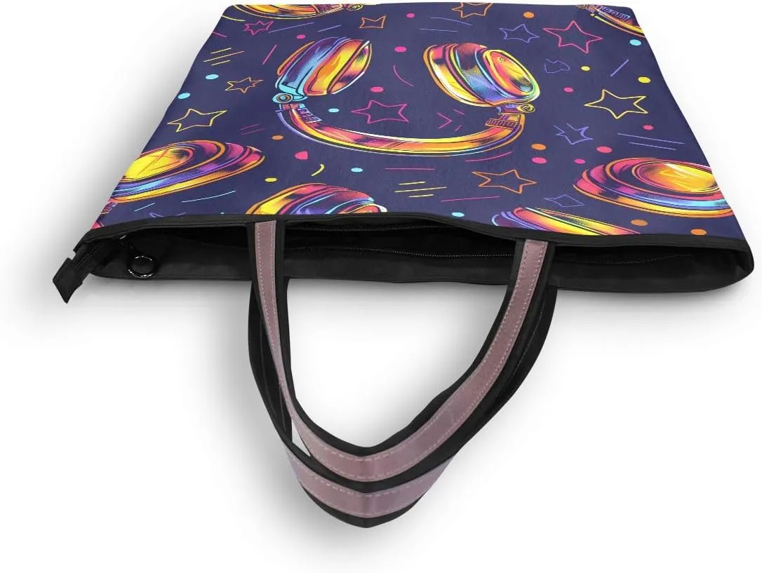 senya Headphones Retro Disco Shoulder Bags Large Handle Ladies Handbag