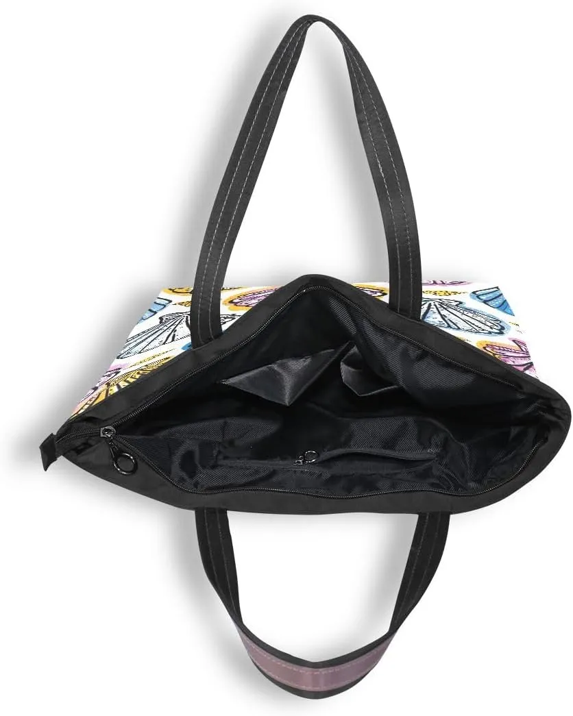 senya Painting Seashells Shoulder Bags Large Handle Ladies Handbag