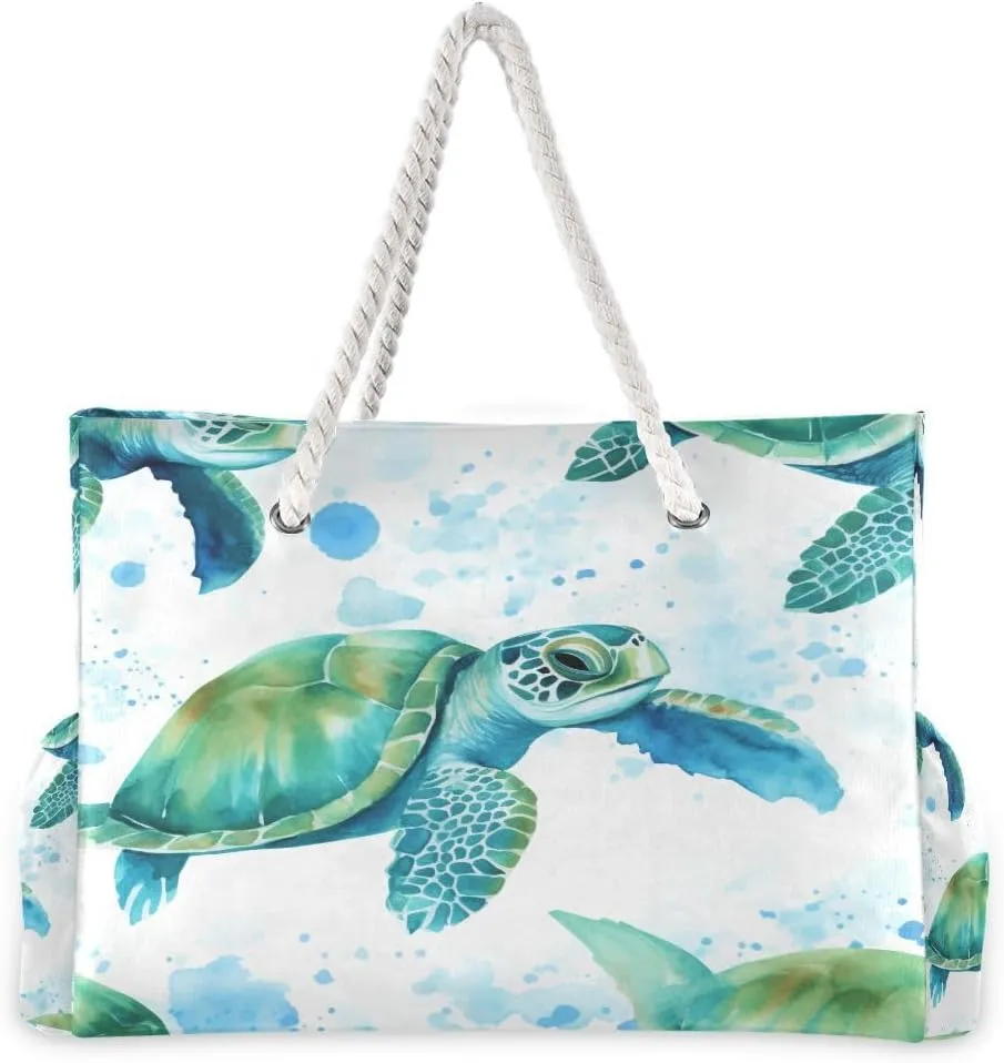 senya Women Large Beach Bag Group Of Many African Animals Travel Tote Bags for Gym Sport Shoulder Bag