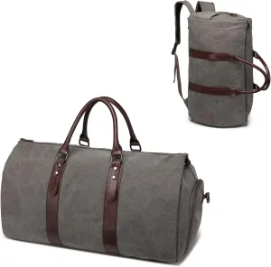 seyfocnia Convertible Travel Garment Bag,Carry on Garment Duffel Bag for Men Women - 2 in 1 Hanging Suitcase Suit Business Travel Bag