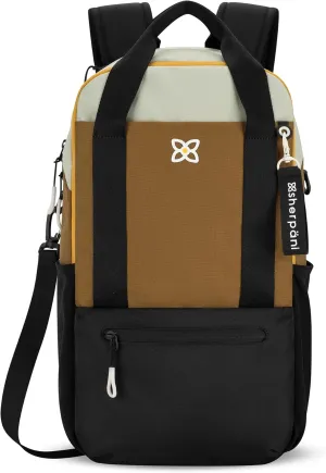 Sherpani Camden, Convertible Backpack, 3 in 1 Tote Bag, Women Crossbody Bag, Cross Body Purse, 21L Travel Backpack, Travel Gifts for Mothers Day 2025, RFID Protection, Fits 15” Laptop (Elmwood)