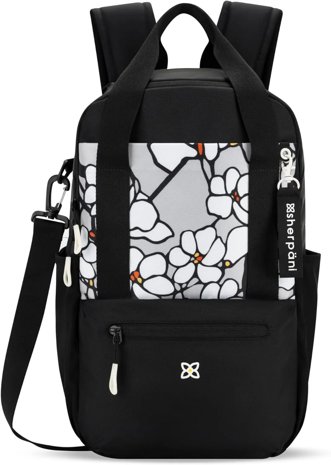 Sherpani Camden, Convertible Backpack, 3 in 1 Tote Bag, Women Crossbody Bag, Cross Body Purse, 21L Travel Backpack, Travel Gifts for Mothers Day 2025, RFID Protection, Fits 15” Laptop (Magnolia)