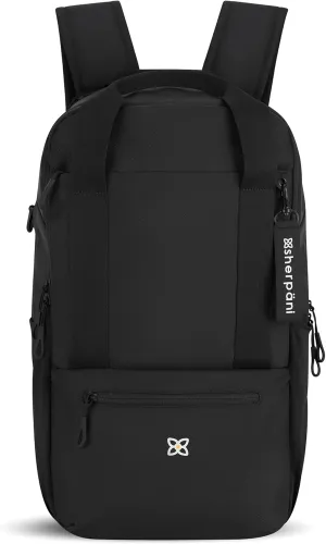 Sherpani Camden, Convertible Backpack, 3 in 1 Tote Bag, Women Crossbody Bag, Cross Body Purse, 21L Travel Backpack, Travel Gifts for Mothers Day 2025, RFID Protection, Fits 15” Laptop (Raven)