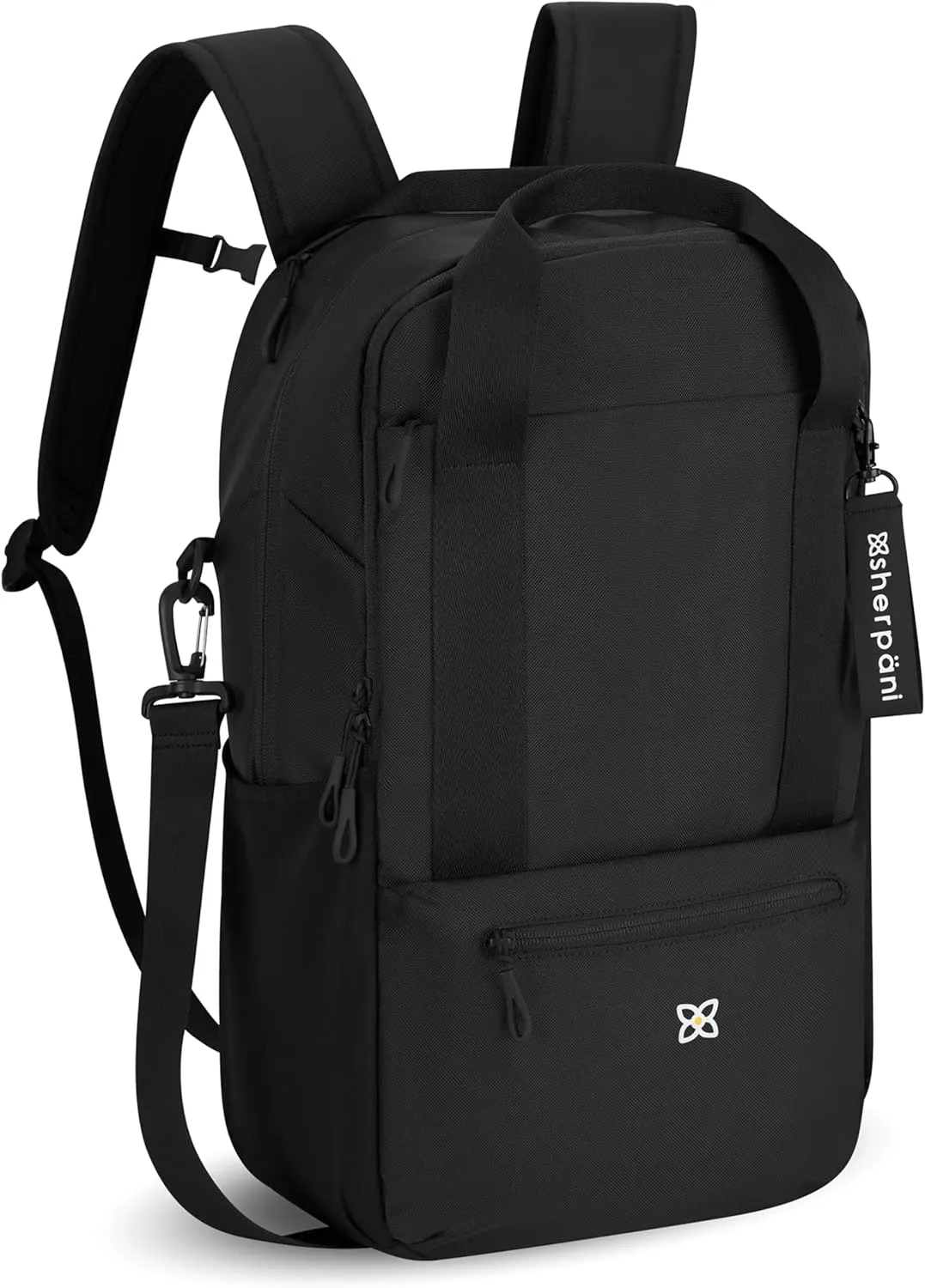 Sherpani Camden, Convertible Backpack, 3 in 1 Tote Bag, Women Crossbody Bag, Cross Body Purse, 21L Travel Backpack, Travel Gifts for Mothers Day 2025, RFID Protection, Fits 15” Laptop (Raven)